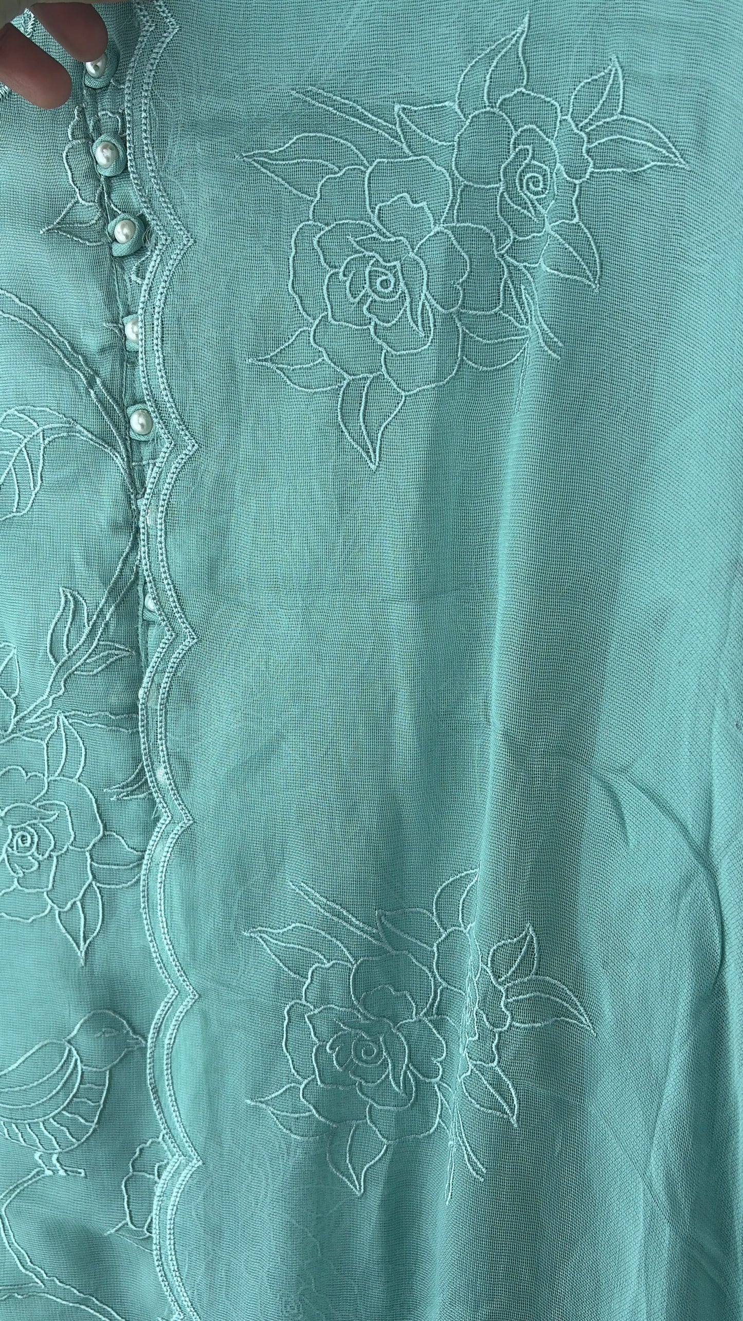 Green Burberry Unstitched Suit