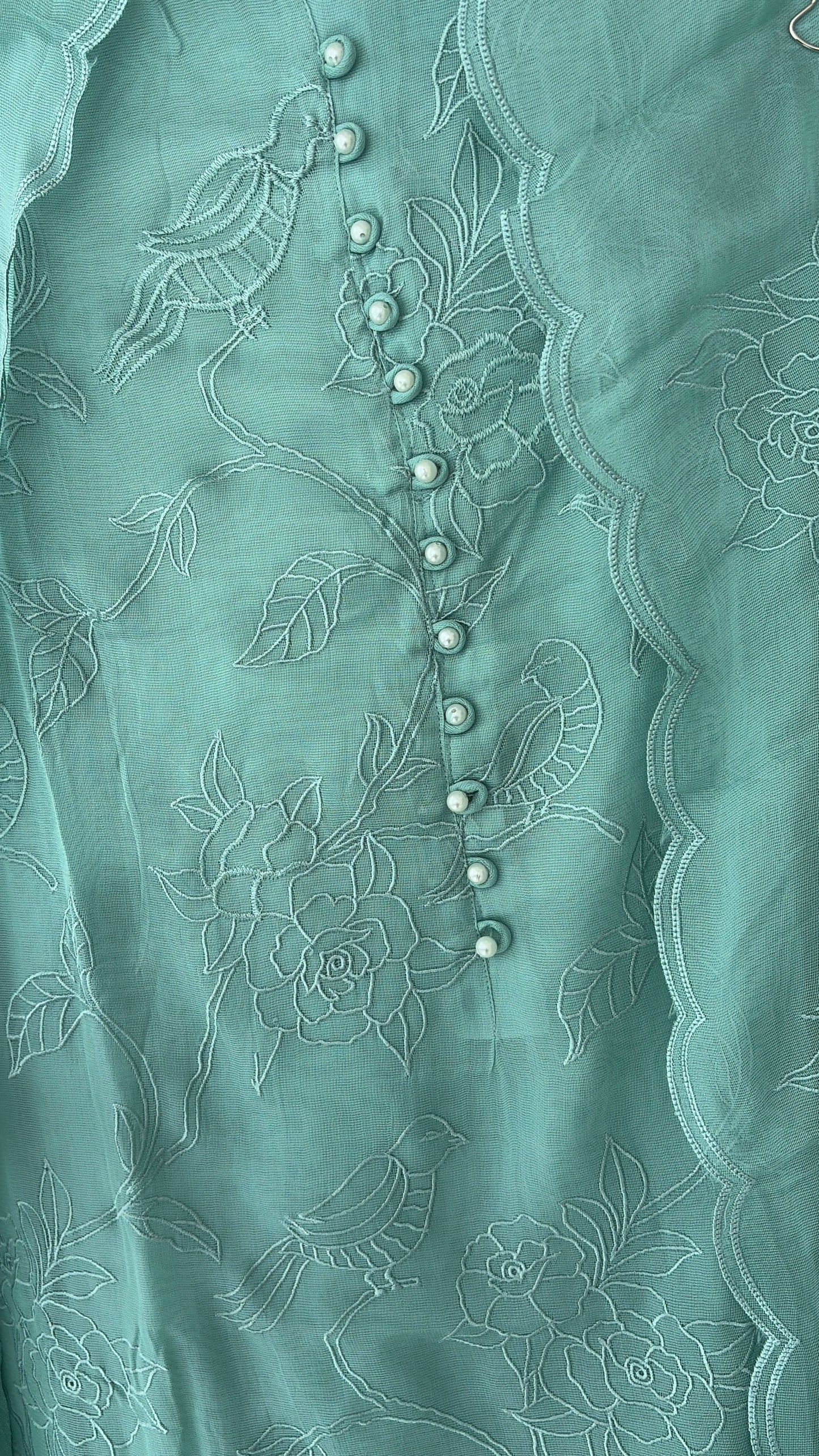 Green Burberry Unstitched Suit