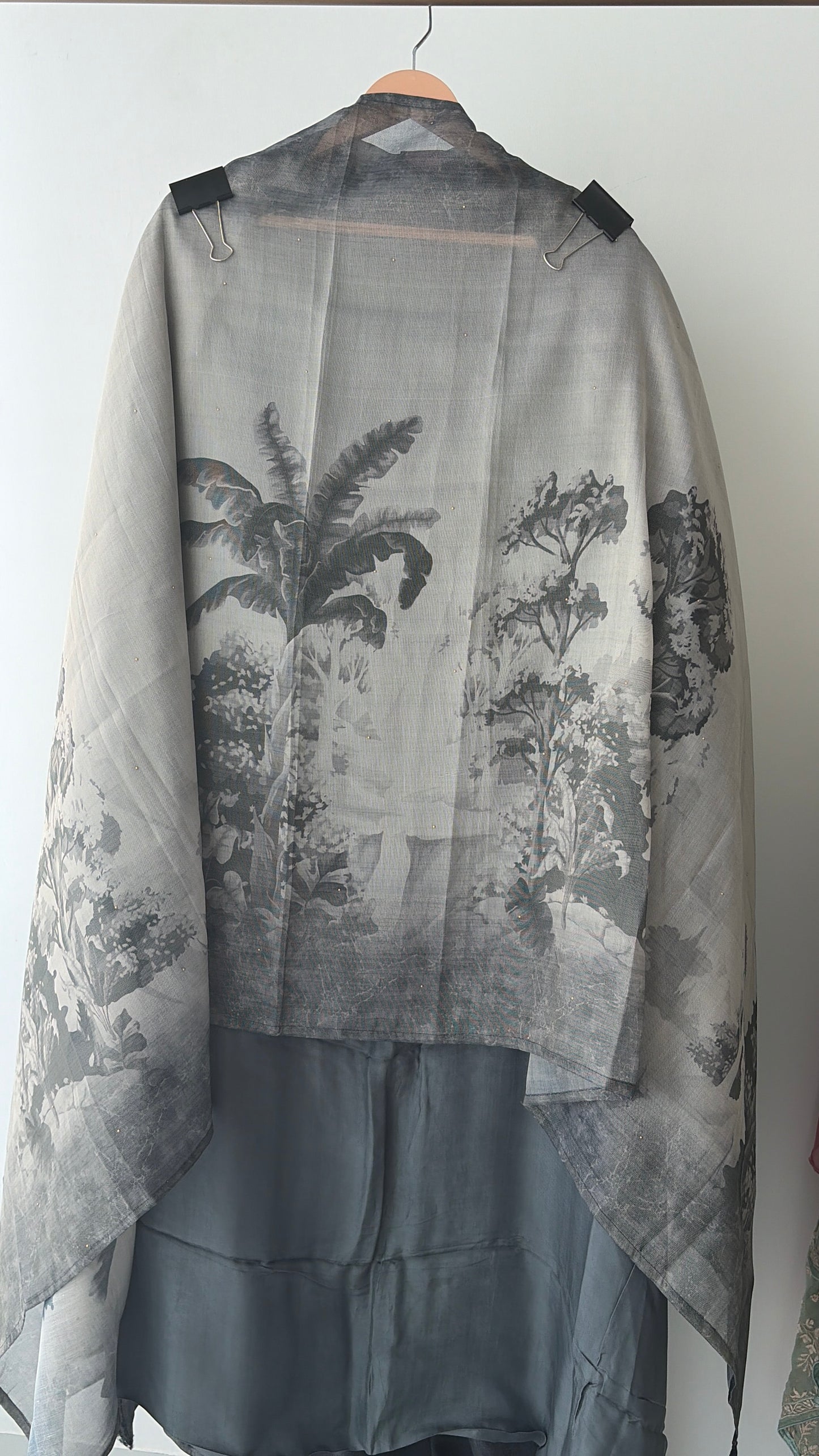 Grey Shimmer Unstitched Suit