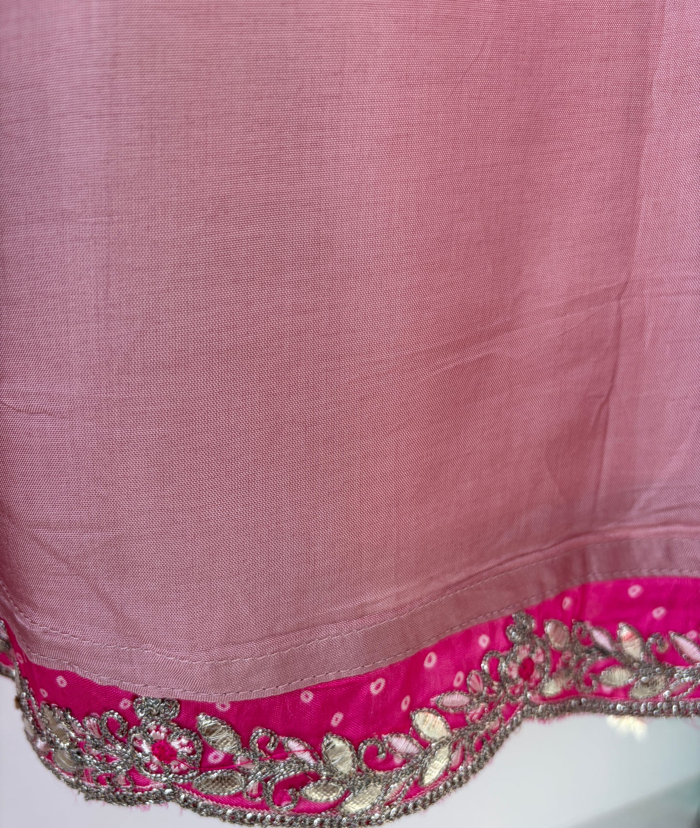 Bandhani Silk Semi Stitched Suit