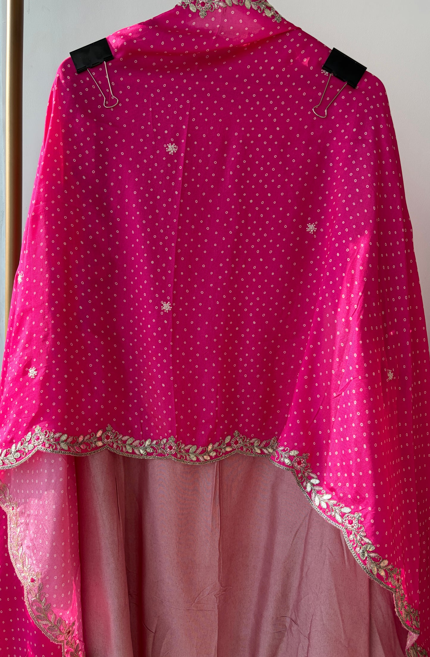 Bandhani Silk Semi Stitched Suit